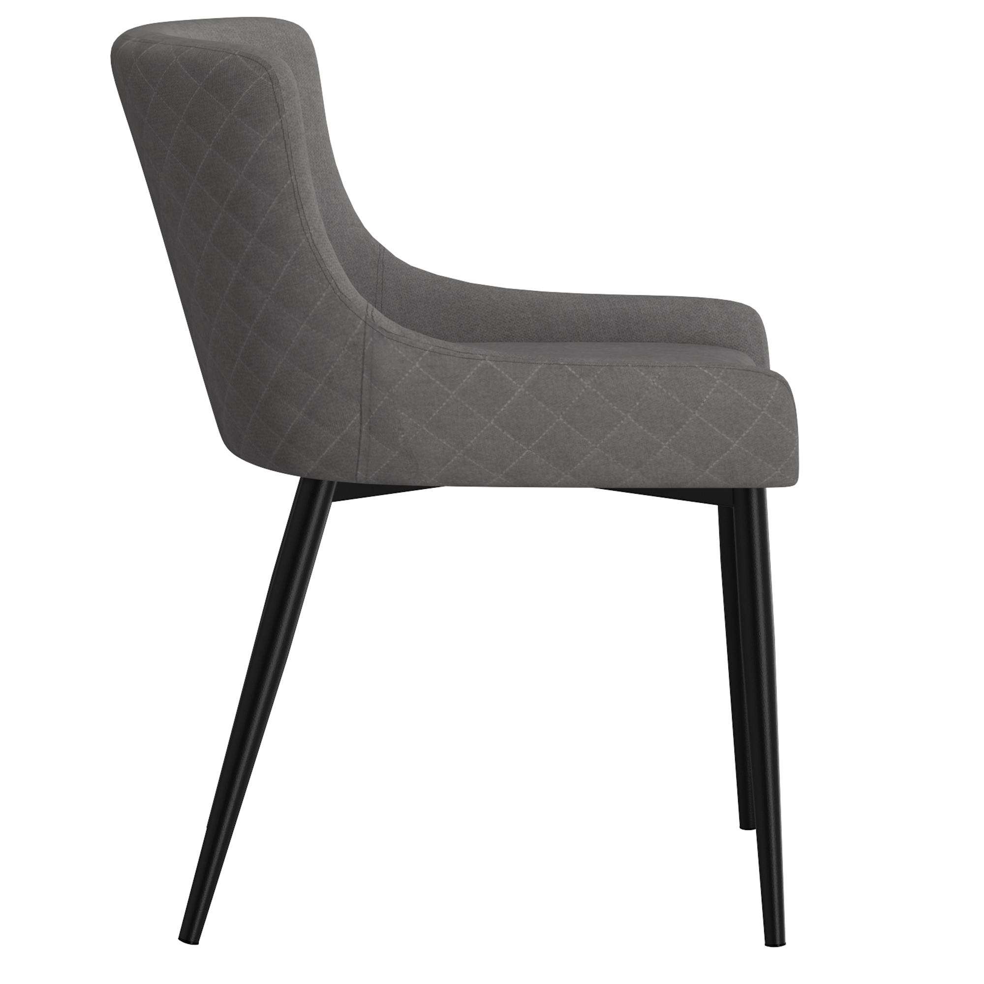 Bianca Side Chair Grey/Black Leg