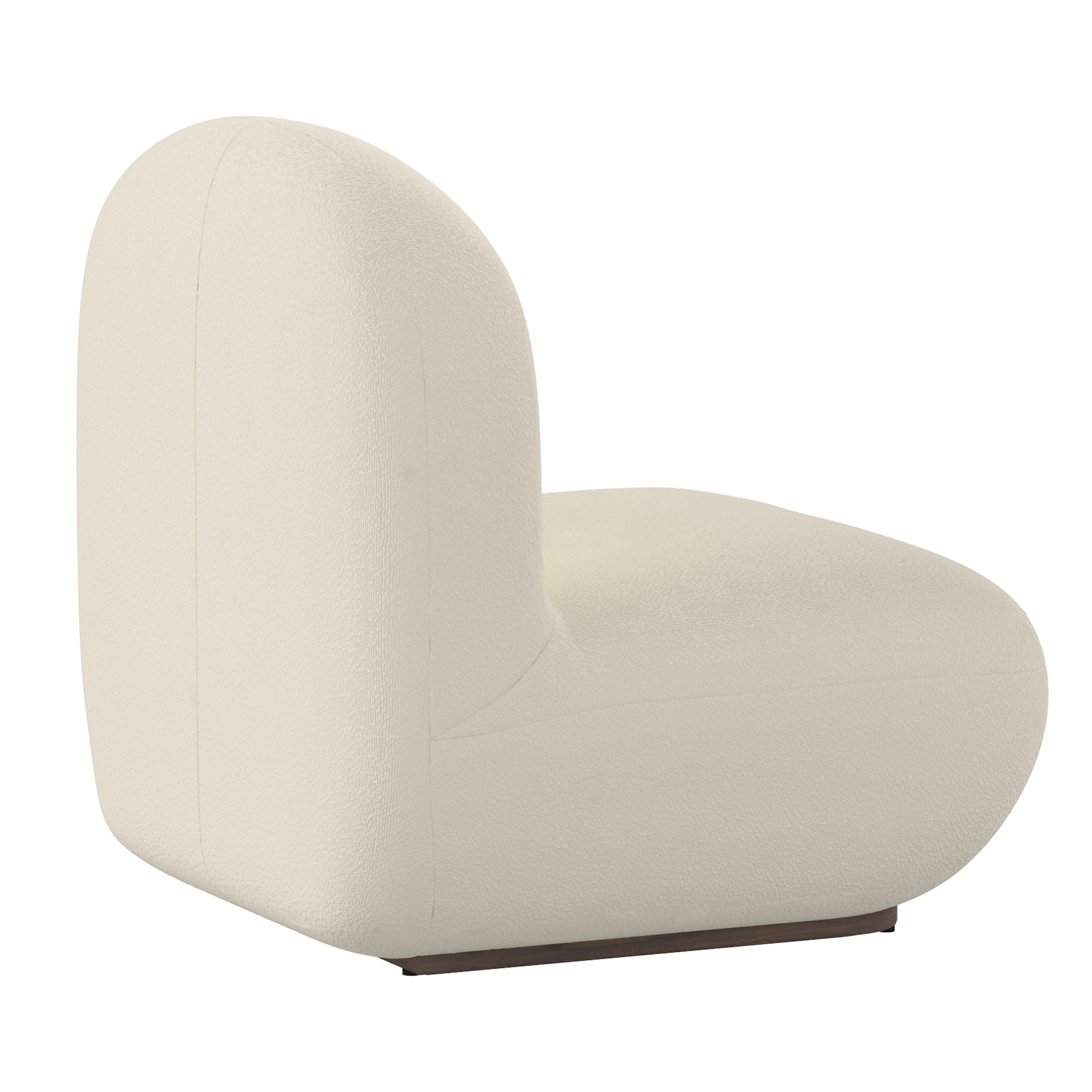 Zilano Accent Chair in Ivory Boucle Zilano Accent Chair in Ivory Boucle