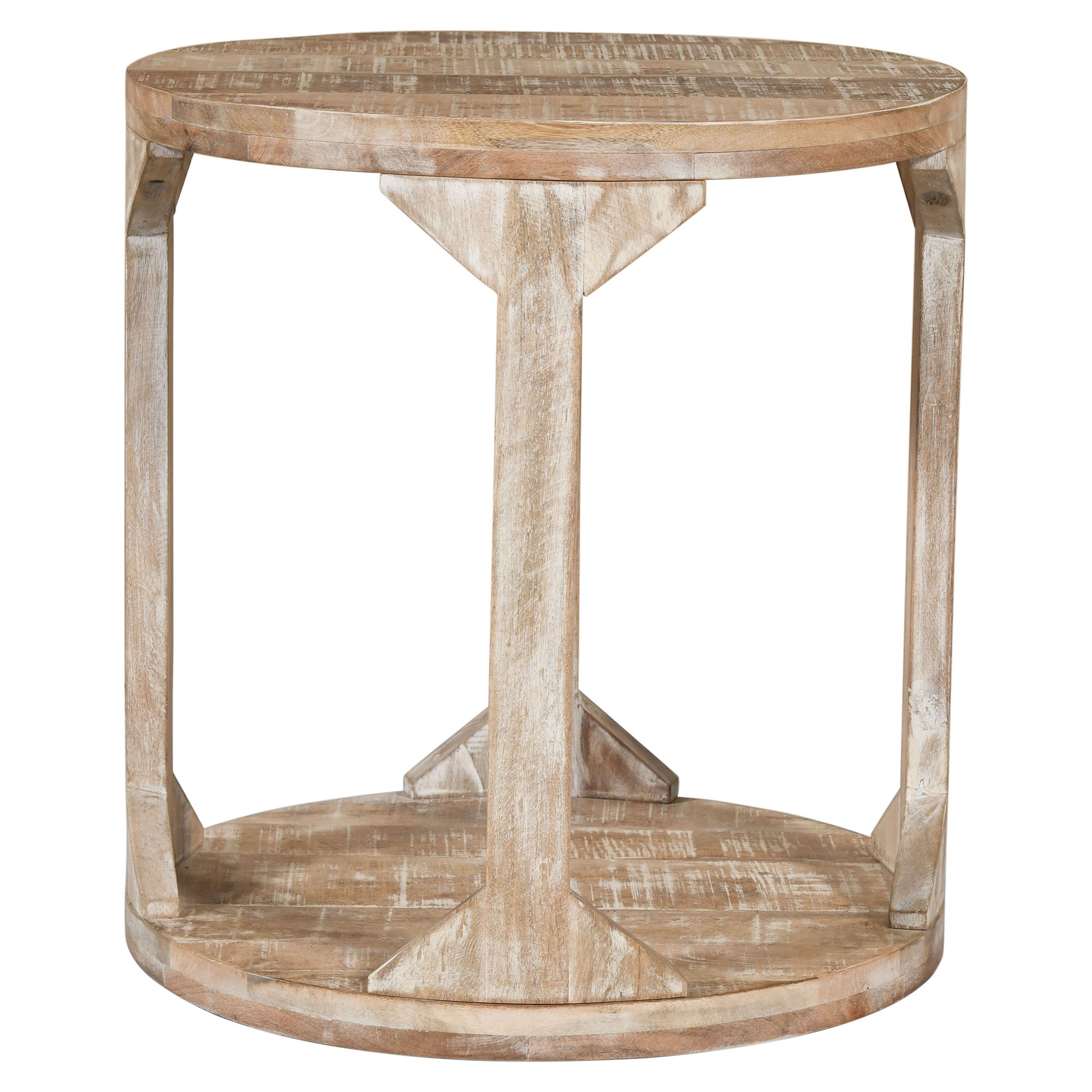 Avni Accent Table Distressed Natural
