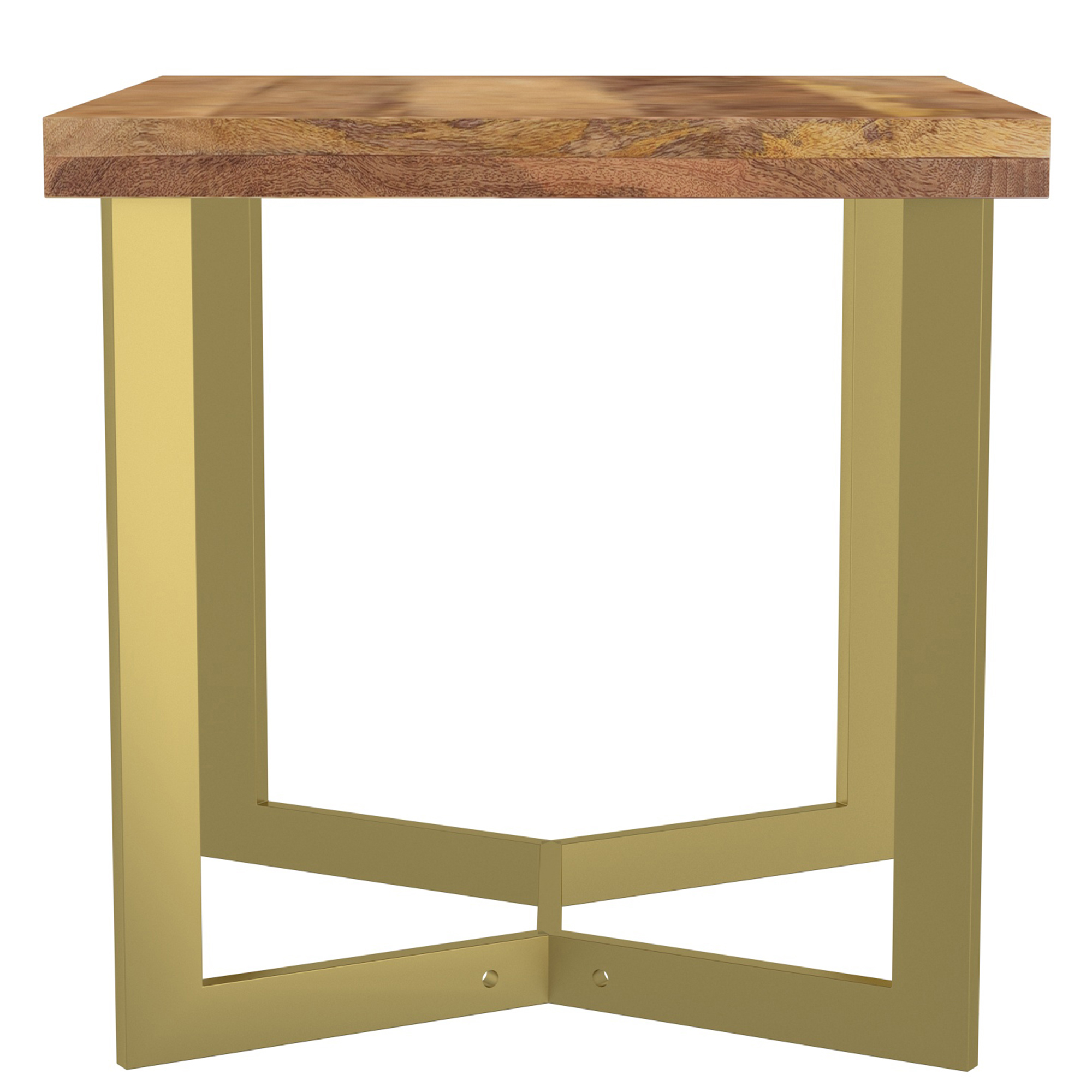 Zivah Accent Table Natural/Gold