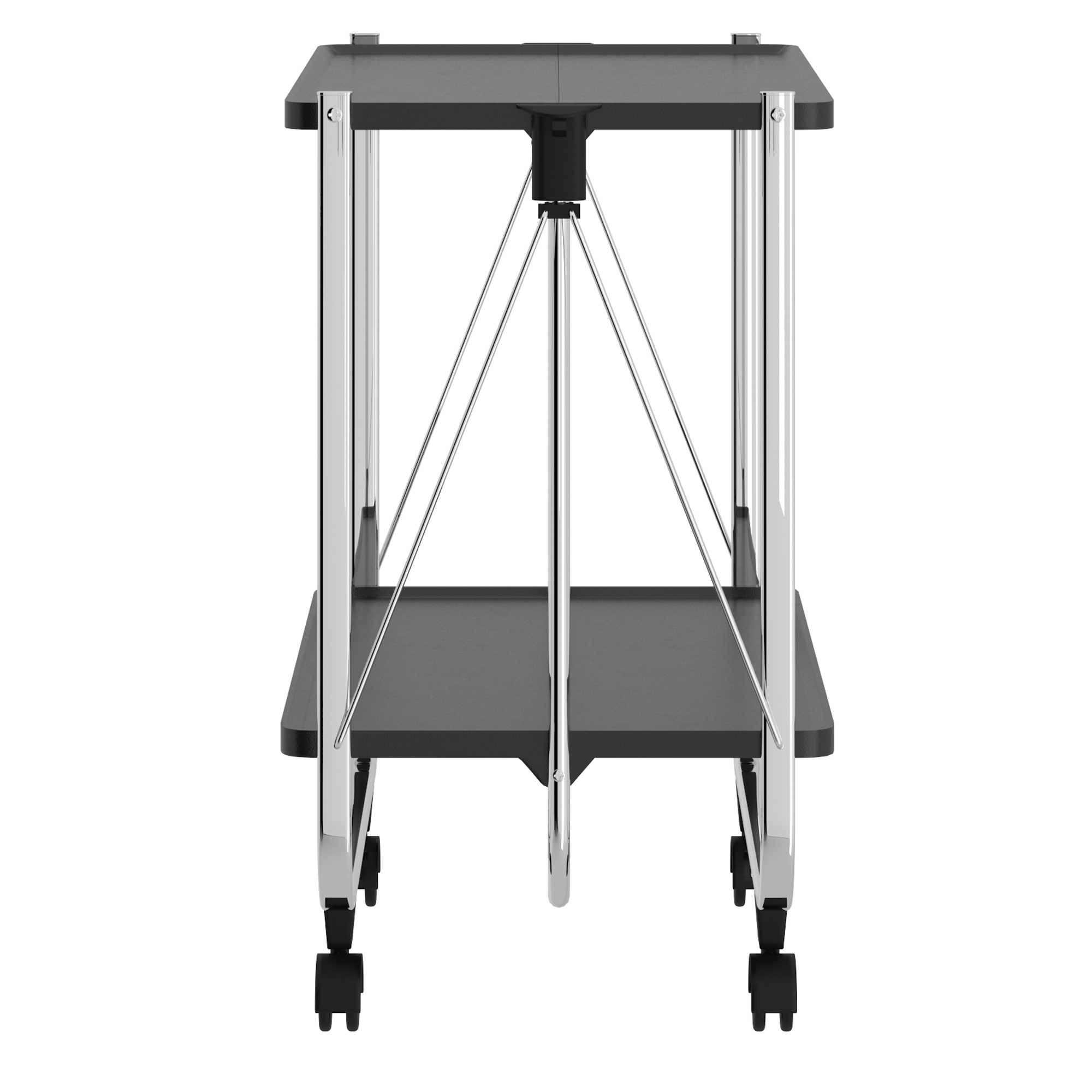 Sumi-2-Tier Folding Bar Cart-Black