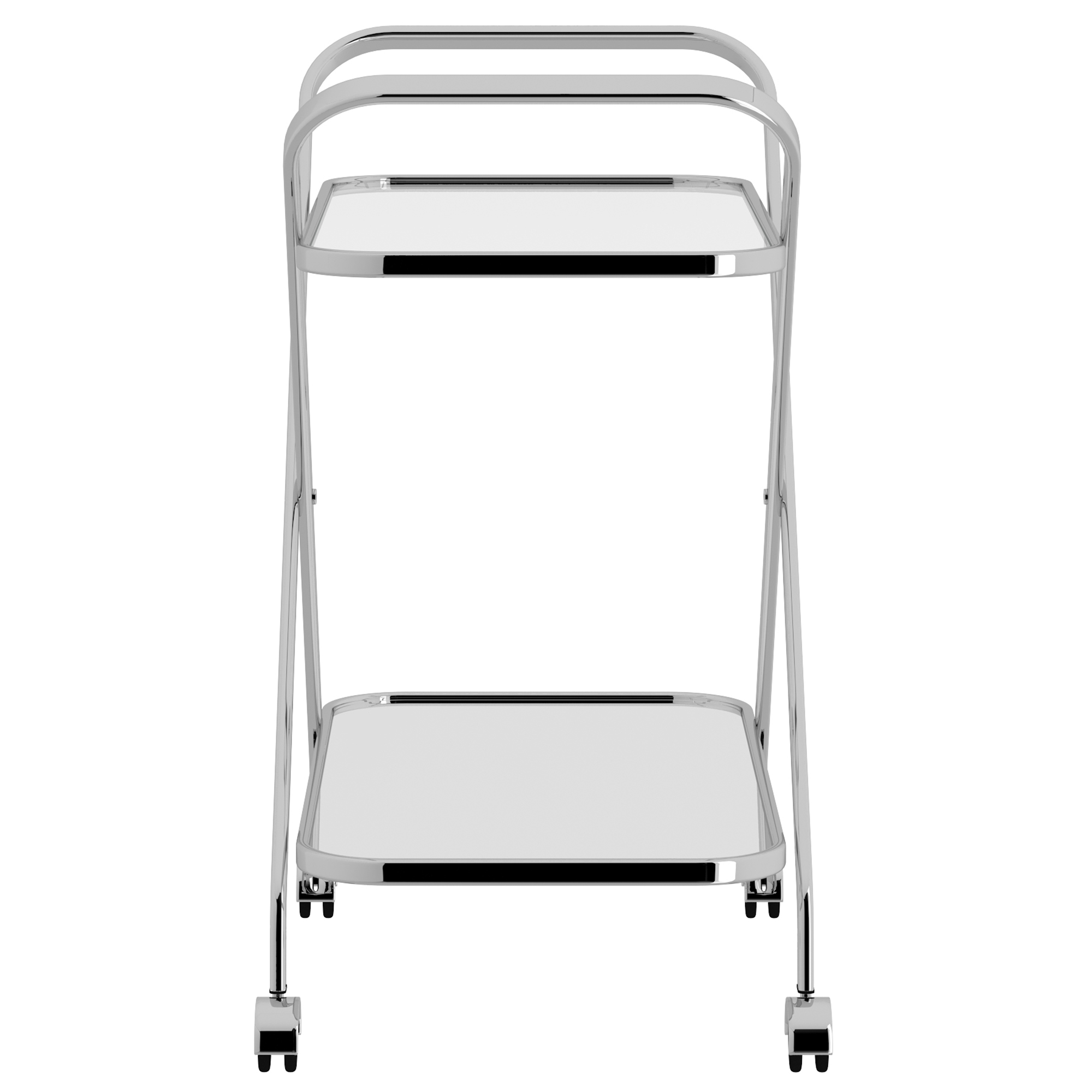 Oriso-2-Tier Bar Cart-Chrome